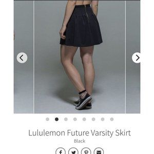 Lululemon Future Varsity Skirt black- Size 8